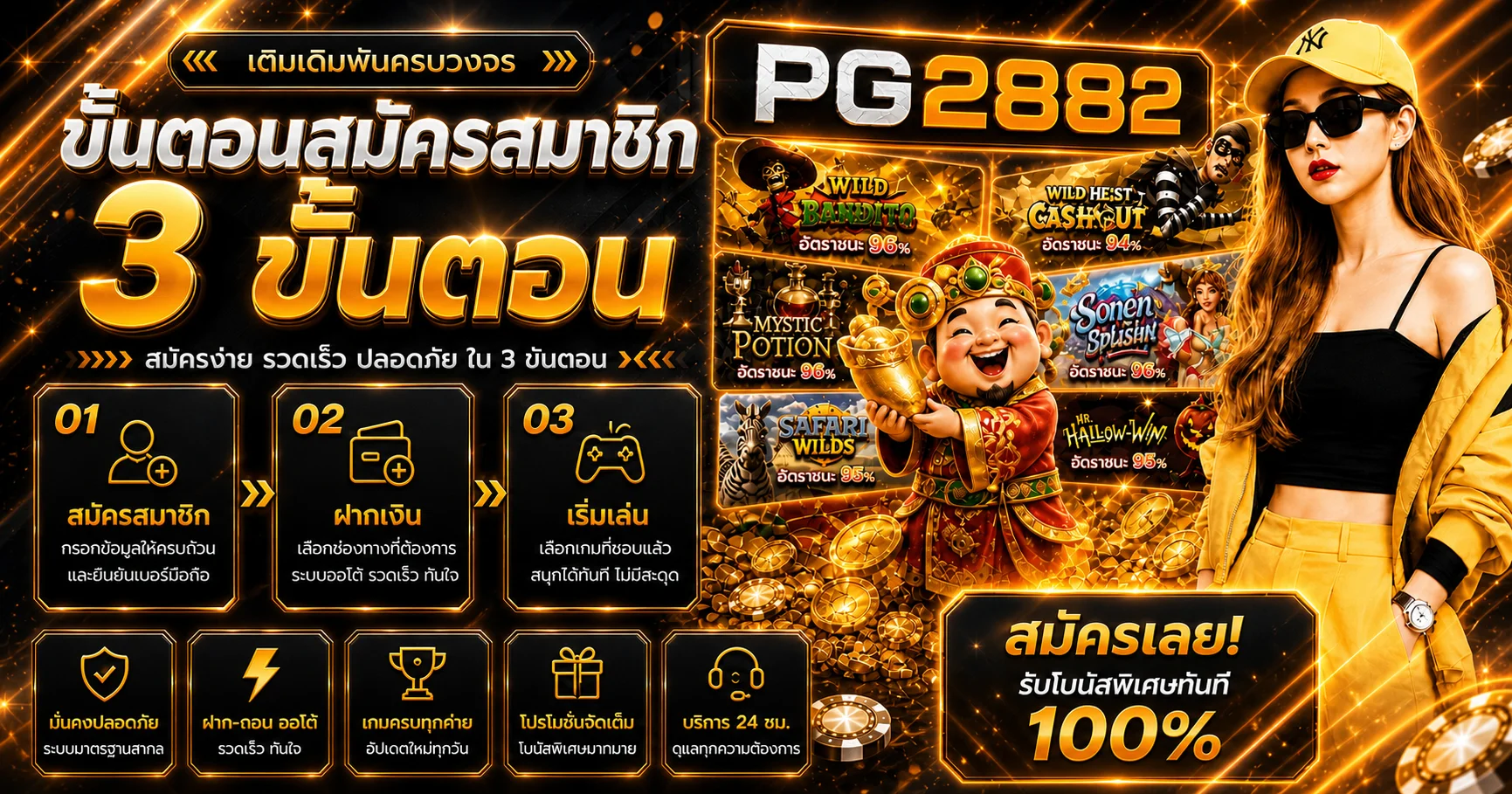 PG2882 ทางเข้าเว็บตรง สมัครและเข้าสู่ระบบ